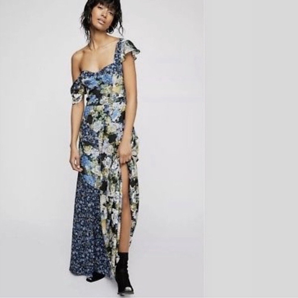 Free People La Fleur Floral Max Dress, size 0